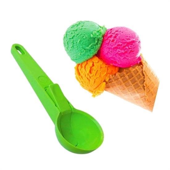 shop® Pratik Mandallı Plastik Dondurma Servis Sunum Kepçesi Kaşığı