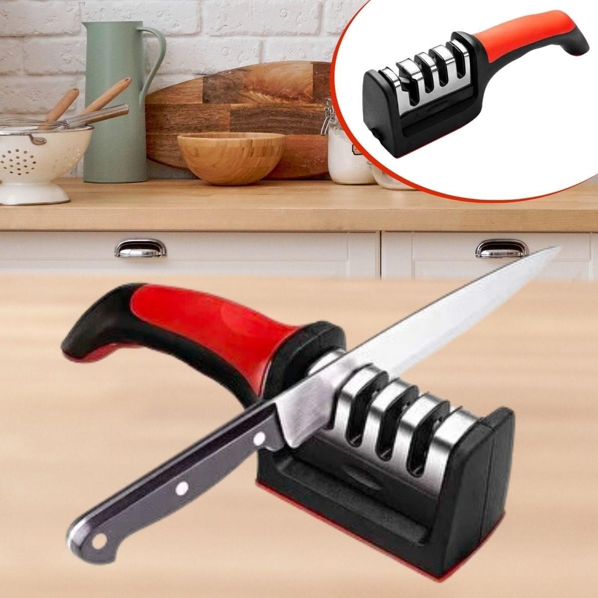 shop®  4 Aşamaları Kaymaz Taban Hızlı Bıçak Makas Bileme Aracı
