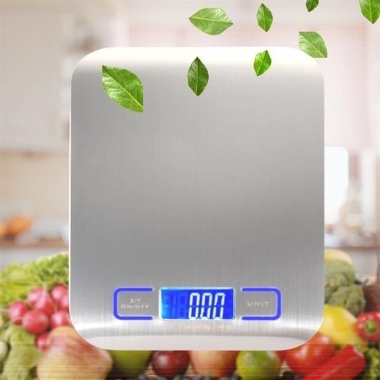 shop® TF 1002 Hassas Ölçümlü  Maksimum 5 Kg Kapasiteli Led Ekran Platin Dijital Mutfak Tartısı