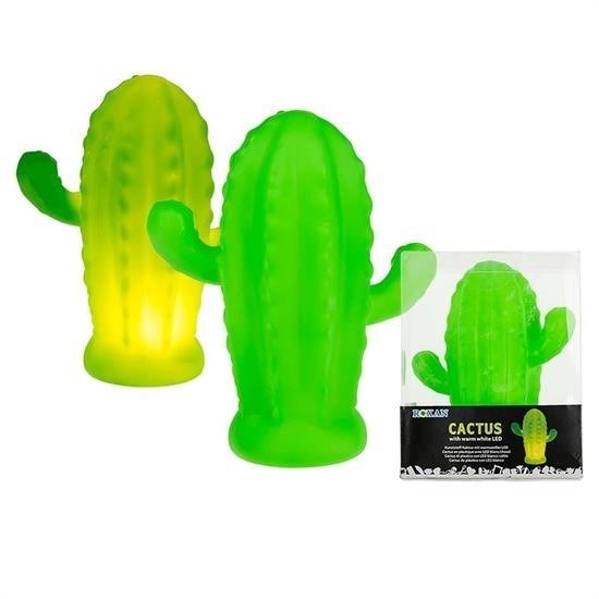 shop® Pilli Silikon Led Işıklı Sevimli Kaktüs Gece Lambası Aydınlatması