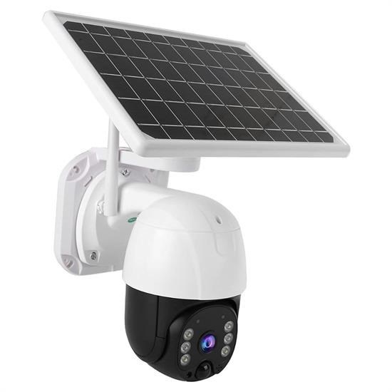 shop® Solar Panelli Su Geçirmez Gece Görüş Destekli Wifi Bağlantılı Güvenlik Kamerası
