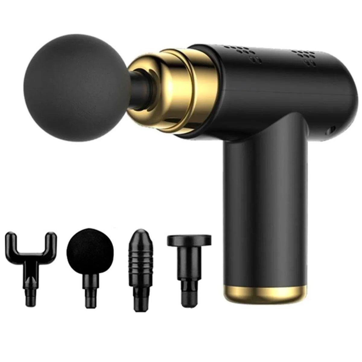 shop® 4 Başlıklı USB Şarj Olabilen Masaj Tabancası