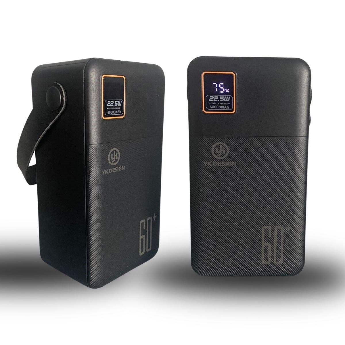 shop® 60000 mAh 5 Cep telefonunu Aynı Anda Şarj Edebilen Pil Ekranlı El Fenerli Hızlı Şarjlı Powerbank