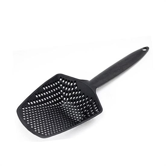 shop® Isıya Dayanıklı Plastik Süzgeçli Kızartma ve Sebze Haşlama Kepçesi
