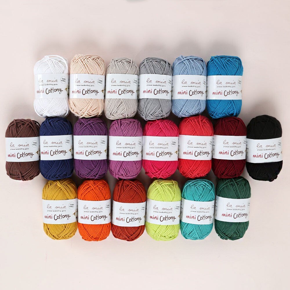 LA MİA MİNİ COTTONY 20'Lİ PAKET 25G RENKLİ EL ÖRGÜ