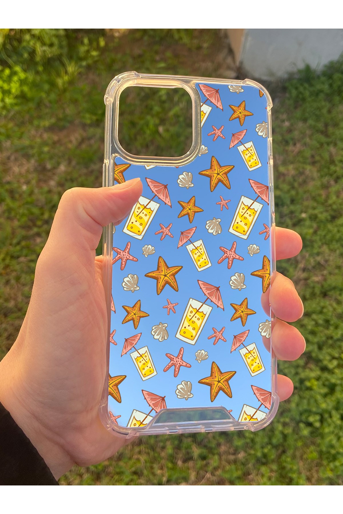 İphone 15 Pro Max Uyumlu Aynalı Limonata Desenli Darbe Kamera Korumalı Silikon Telefon Kılıfı