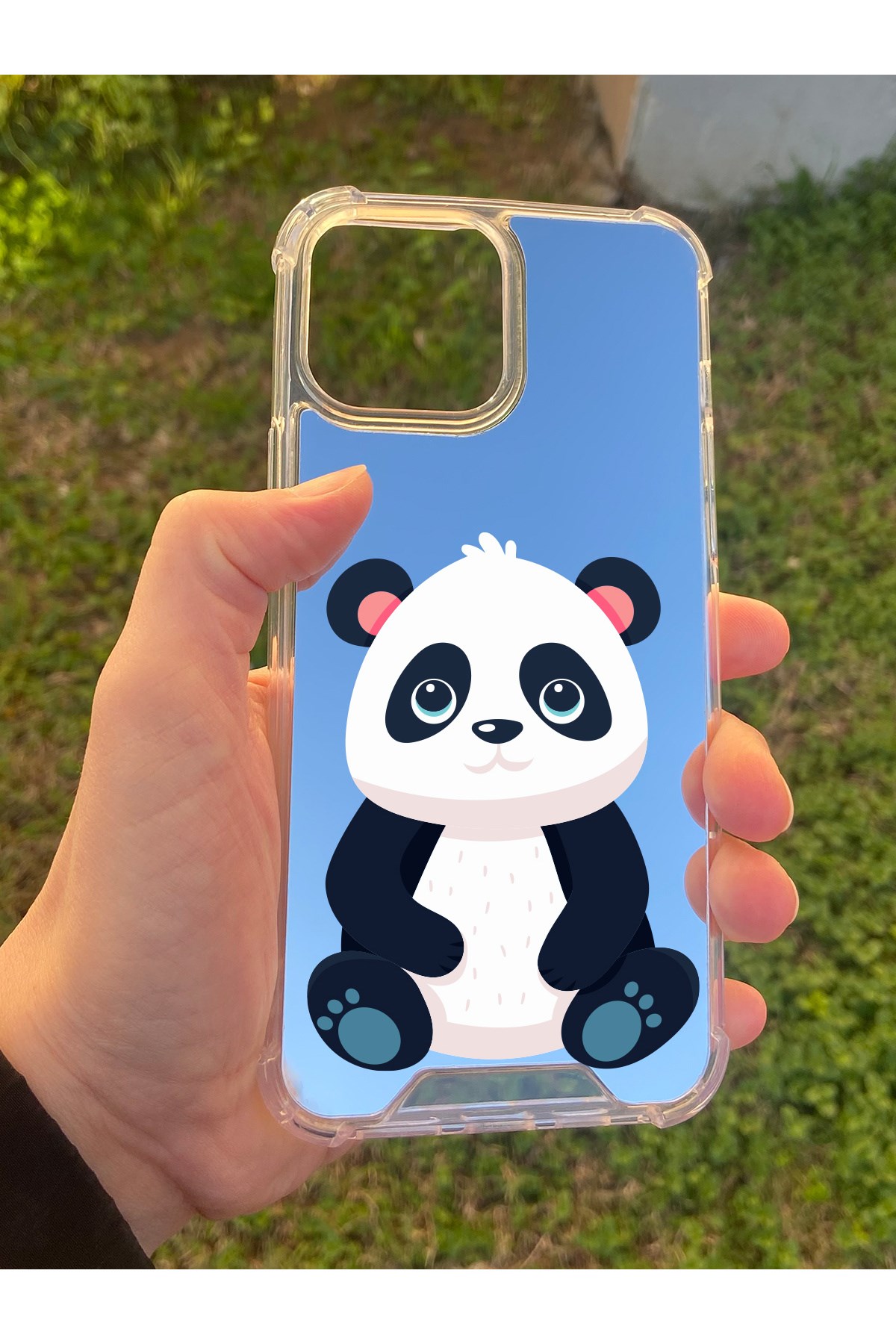 İphone 15 Pro Max Uyumlu Aynalı Poncik Desenli Darbe Kamera Korumalı Silikon Telefon Kılıfı
